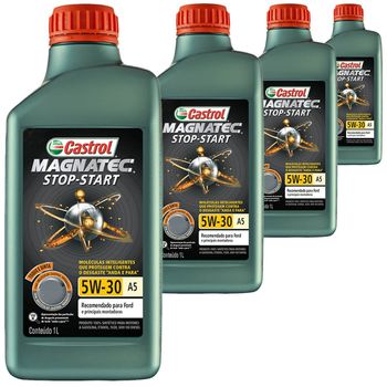 4 Óleo Sintético 5W30 Magnatec A5 SN Stop-Start Castrol Fiat Chevrolet Kia