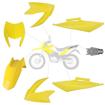 kit-carenagem-nxr-150-bros-2009-pro-tork-012-6010-amarelo-trancoso-7-pecas-hipervarejo-2