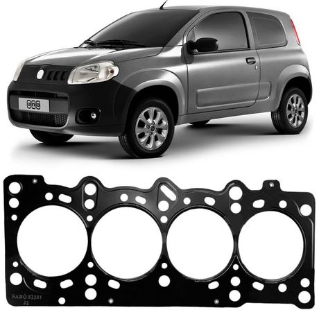 Junta Cabeçote Motor Uno Fire 1.0 1.3 8v 2002 a 2018 Metálica Sabó