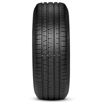 Kit de 4 pneus Pirelli Aro 18, modelo Scorpion Verde All Season, tamanho 235/55R18, com design robusto e perfil esportivo.