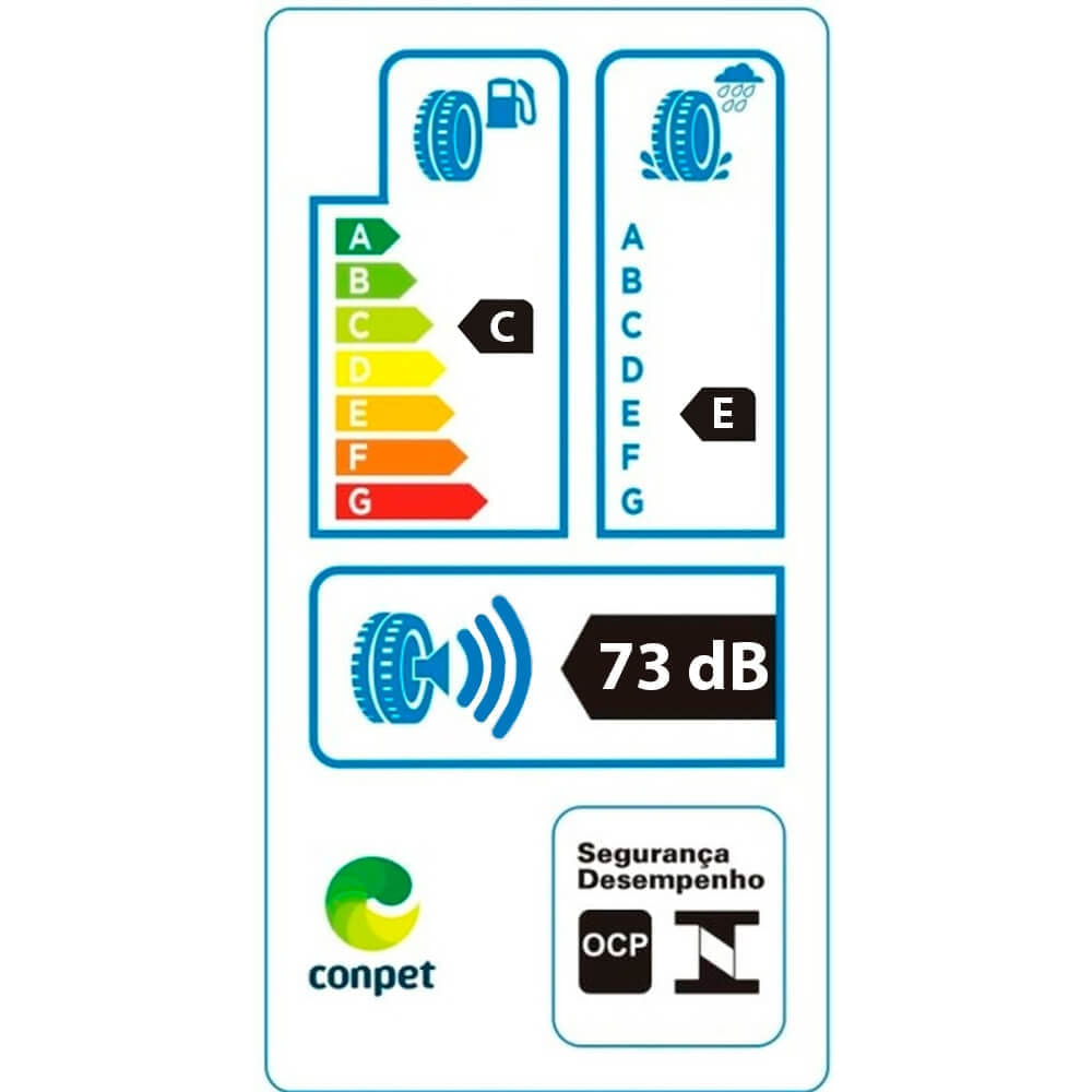 Etiqueta de eficiência energética do pneu Pirelli Scorpion ATR aro 14 175/70r14 88h com classificações de consumo, aderência e ruído