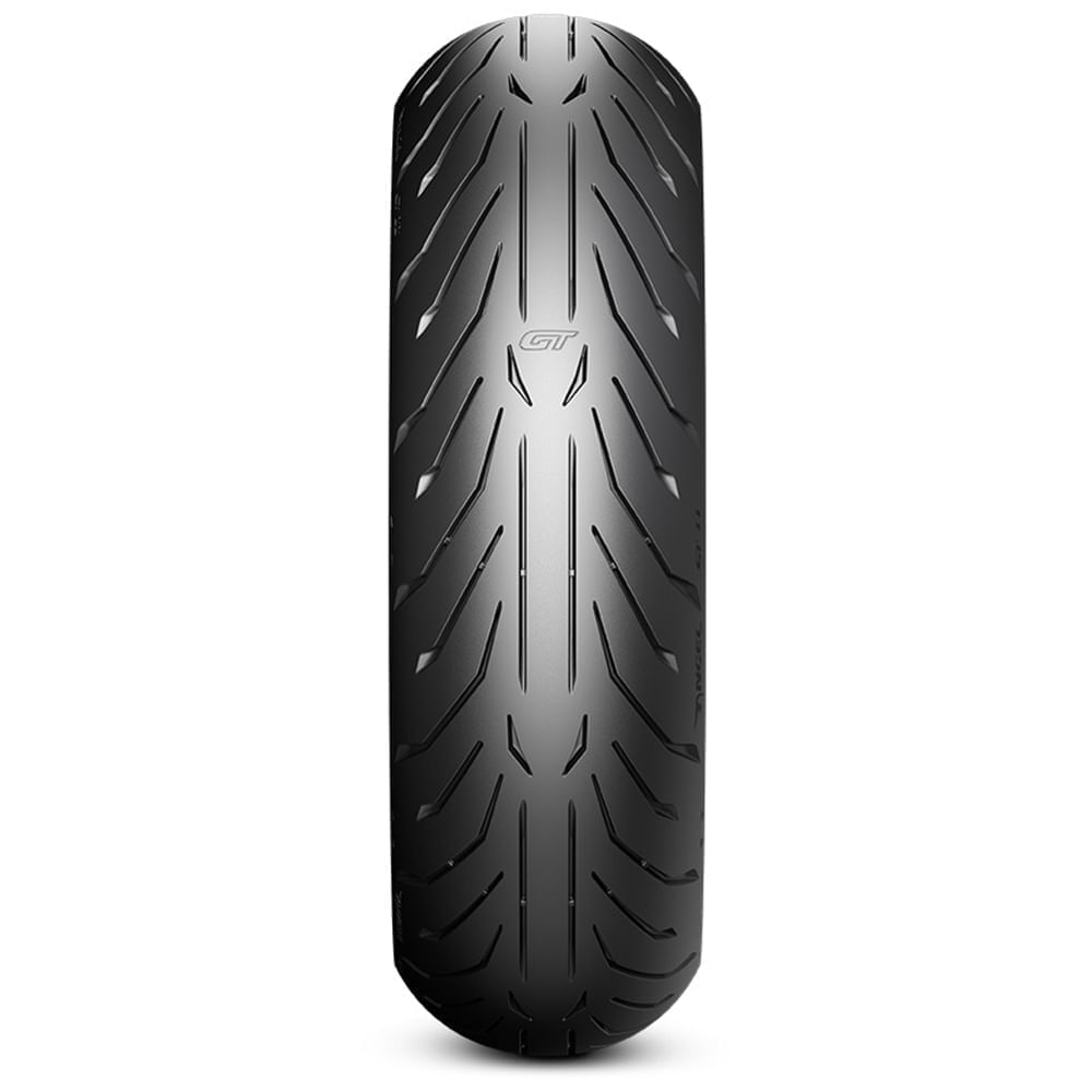 Selo do INMETRO mostrando eficiência energética, aderência e ruído do pneu Pirelli Angel GT 2