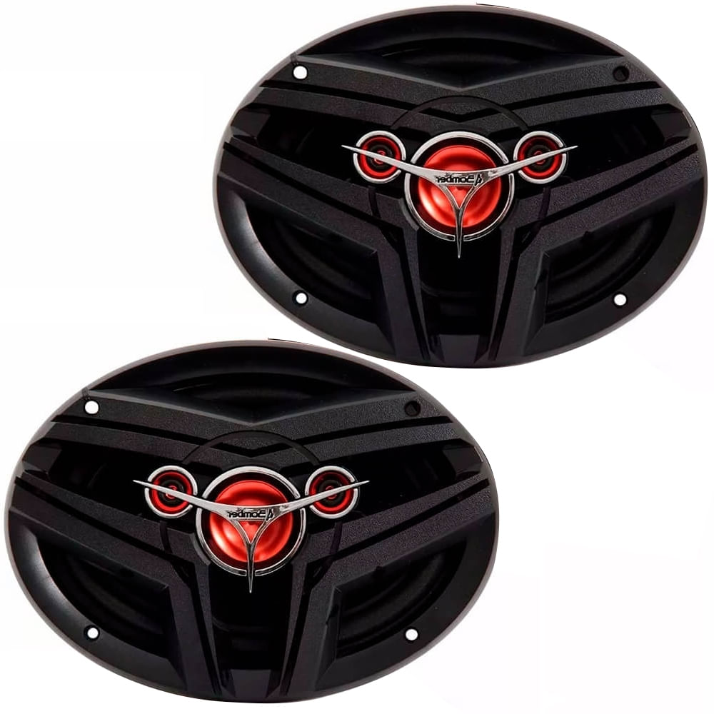 Par Alto Falante Bomber Bbmax 6x9 Quadriaxial 100W RMS - Hiper Varejo