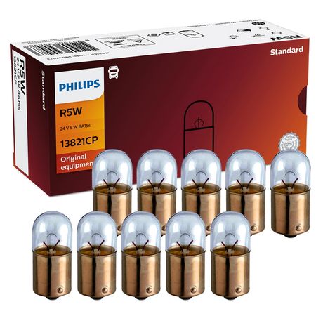 10 Lâmpada 13821 Philips Sinalização 67 24V 5W Lanterna Traseira - Padrão