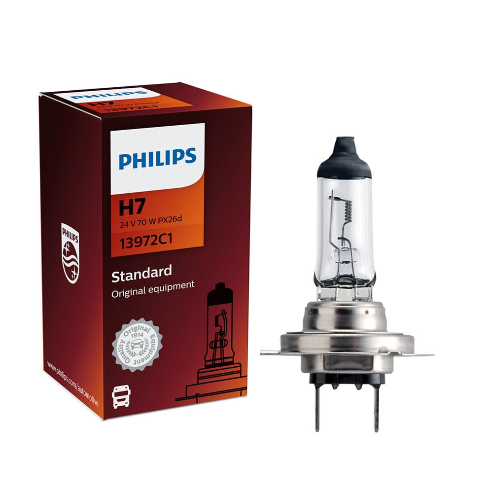 Lâmpada Philips Standard 70w 24v H7 Biodo PX26d Farol