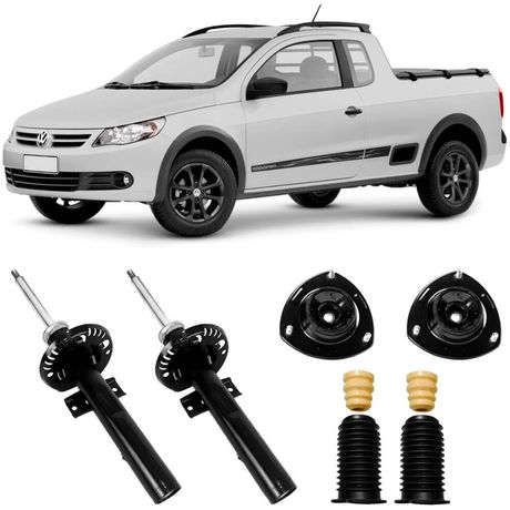 2 Amortecedor VW Saveiro 2009 a 2023 Dianteiro Monroe e Kit