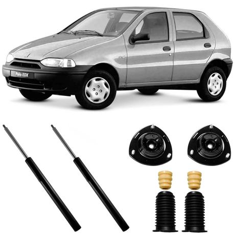 2 Amortecedor Fiat Palio 96 a 98 Dianteiro Monroe e Kit