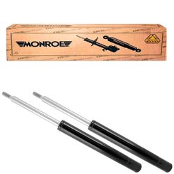 Amortecedores-dianteiros-Monroe-para-Volkswagen-Santana-84-a-2006-com-carro-preto-ao-fundo-