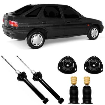 Amortecedores-traseiros-Monroe-para-Ford-Escort-96-a-2003-com-kit-completo-para-substituicao-