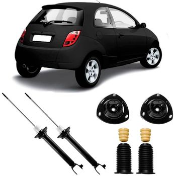 Amortecedores-traseiros-Monroe-para-Ford-Ka-96-a-2007-acompanhados-de-kit-de-instalacao-e-pecas-adicionais-