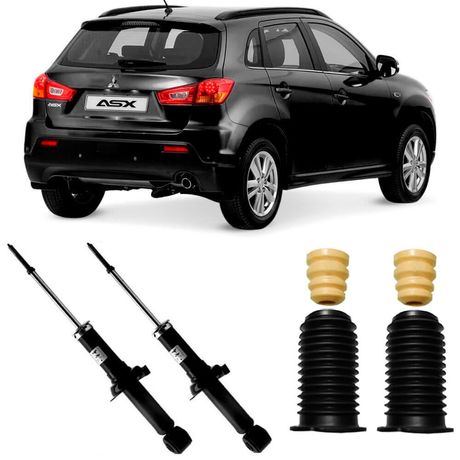 2 Amortecedor Mitsubishi Asx 2011 a 2018 Traseiro Kayaba e Kit