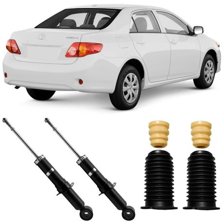 2 Amortecedor Corolla 2009 a 2014 Traseiro 341723 Kayaba e Kit
