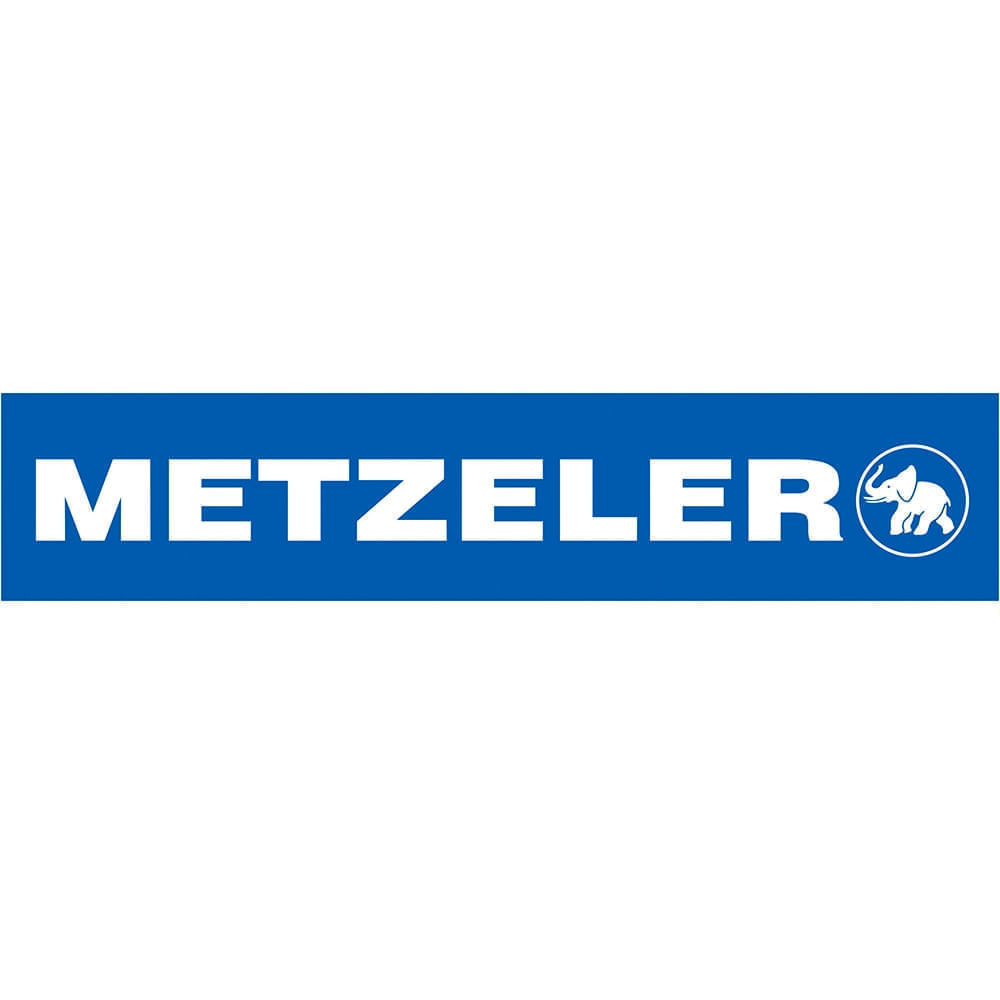 Selo do Inmetro mostrando eficiência energética, aderência e nível de ruído do pneu Metzeler MC5 aro 18