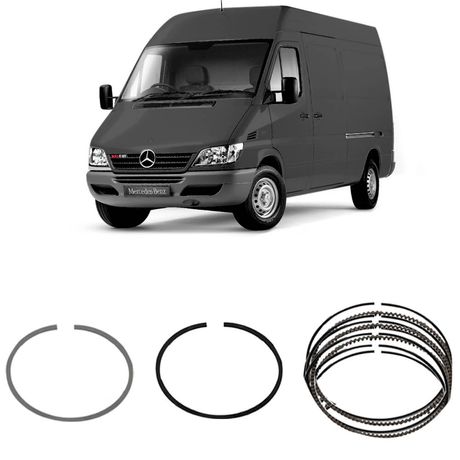 Jogo Anel Segmento STD Sprinter 2.2 16V 2002 a 2013 Metal Leve