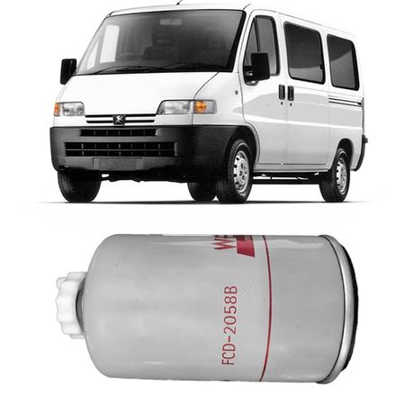 Filtro Combustível Peugeot Boxer 2.5 99 a 2000 Wega FCD2058B