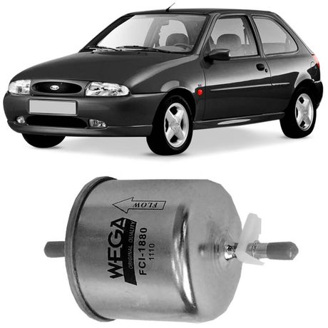 Filtro Combustível Ford Fiesta 1.3 1.4 97 a 99 Wega