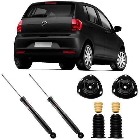 2 Amortecedor Volkswagen Fox 2004 a 2009 Traseiro Cofap e Kit
