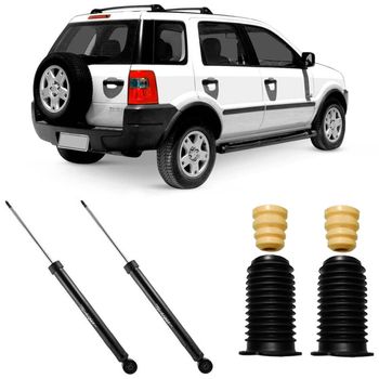 Amortecedores-traseiros-Cofap-para-Ford-Ecosport-4x2--2003-2012--com-kit-de-instalacao-incluso-em-destaque-ao-lado-do-veiculo-
