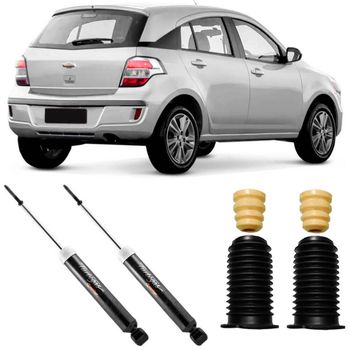 Amortecedores-traseiros-Cofap-para-Chevrolet-Agile-2010-a-2014-com-kit-de-protecao-inclusos--Ideal-para-manutencao-do-veiculo-