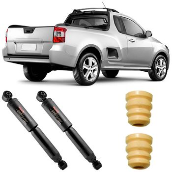 Amortecedores-traseiros-Cofap-para-Chevrolet-Montana-2004-a-2018-acompanhados-de-kit-de-instalacao-