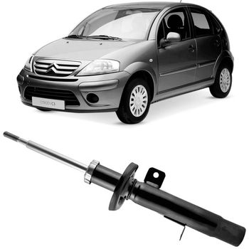 Amortecedor-Cofap-Turbogas-para-Citroen-C3-2003-a-2012-frente-do-passageiro-com-embalagem-destacada-