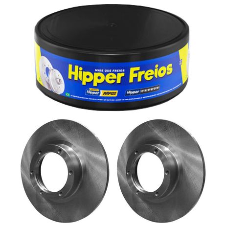 Par Disco Freio Corcel 75 a 83 Dianteiro Sólido Hipper Freios
