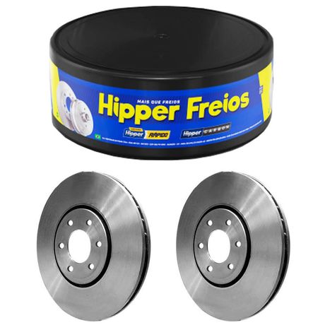 Par Disco Freio Kia Bongo 99 a 2016 Dianteiro Ventilado Hipper Freios