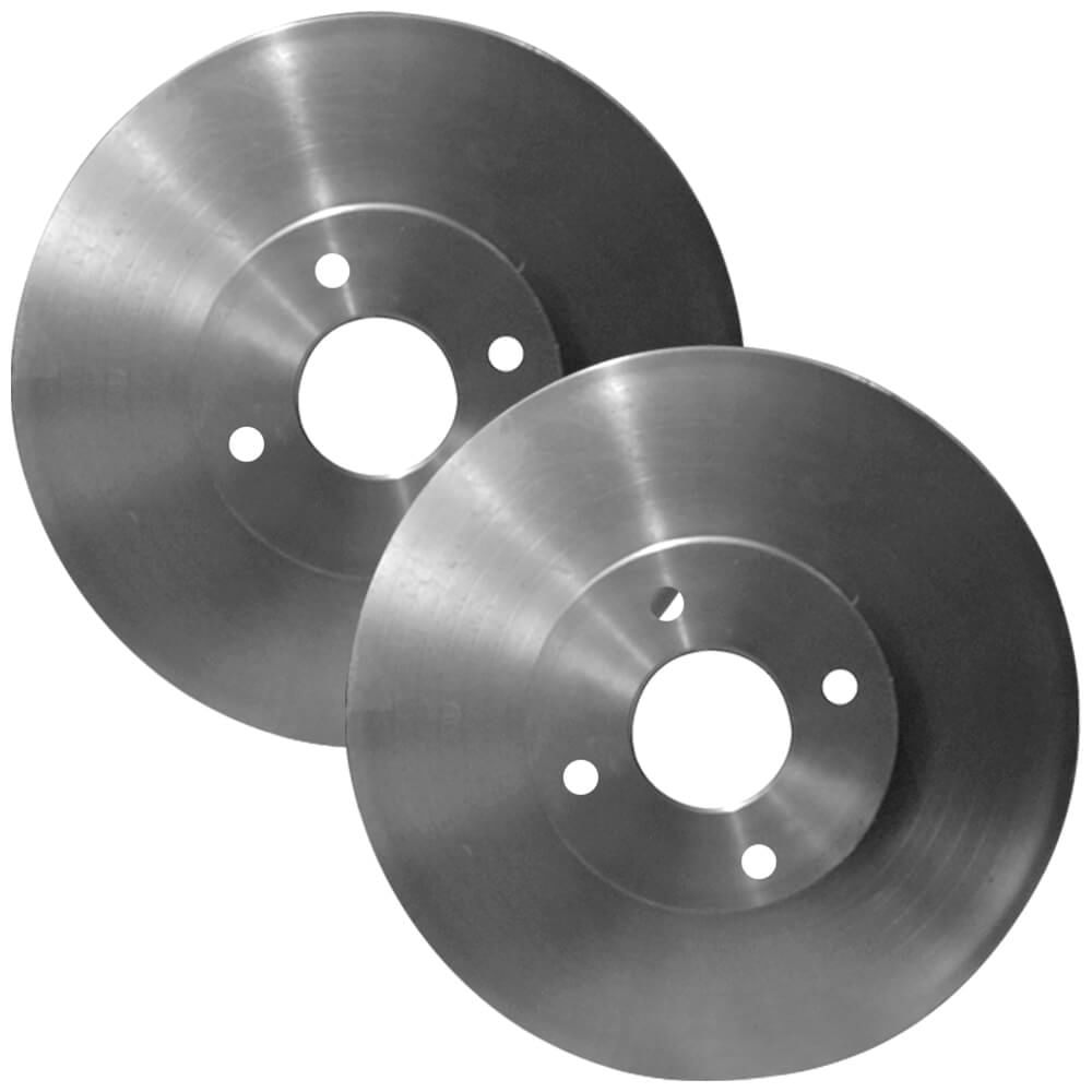 Detalhe dos discos de freio ventilados para Fiat Punto 2009-2016