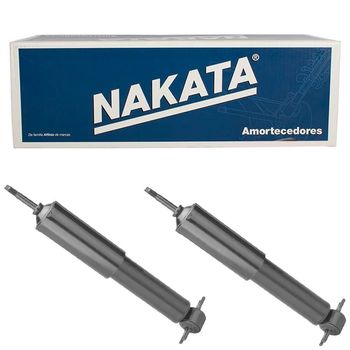 Amortecedores-dianteiros-Nakata-para-Kia-Bongo-4x2-de-1997-a-2018-em-destaque-com-caminhao-ao-fundo-