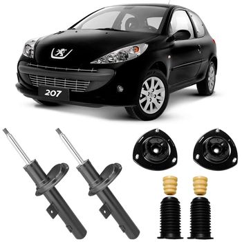 Amortecedores-dianteiros-Nakata-para-Peugeot-207--2008-2015--com-kit-de-montagem-incluido--Ideal-para-suspensao-