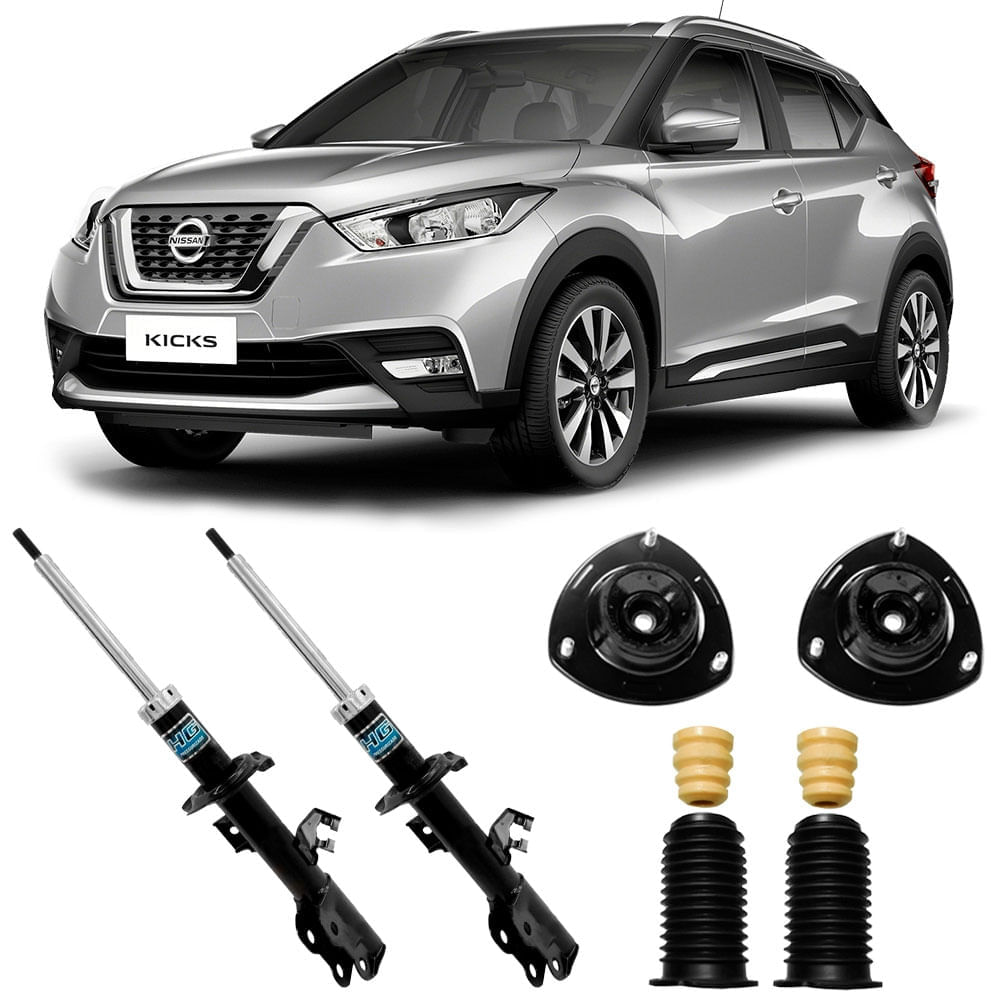 Amortecedores dianteiros Nakata para Nissan Kicks 2017-2018 com kit de instalação