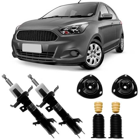 2 Amortecedor Ford Ka 2015 a 2018 Dianteiro Passageiro Nakata e Kit