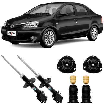 Amortecedores-dianteiros-Nakata-para-Etios-2012-a-2020-kit-completo-para-motorista-e-passageiro-adequado-para-manutencao-automotiva-