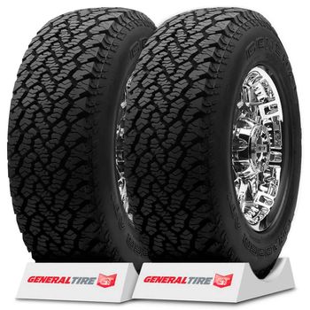 Kit-de-2-pneus-General-by-Continental-Aro-16-265-70r16-112s-Grabber-At2-em-exibicao-com-destaque-para-o-padrao-de-aderencia.