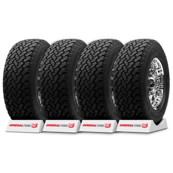 Kit-com-quatro-pneus-General-by-Continental-Aro-16-265-70r16-112s-Grabber-AT2-em-exibicao.