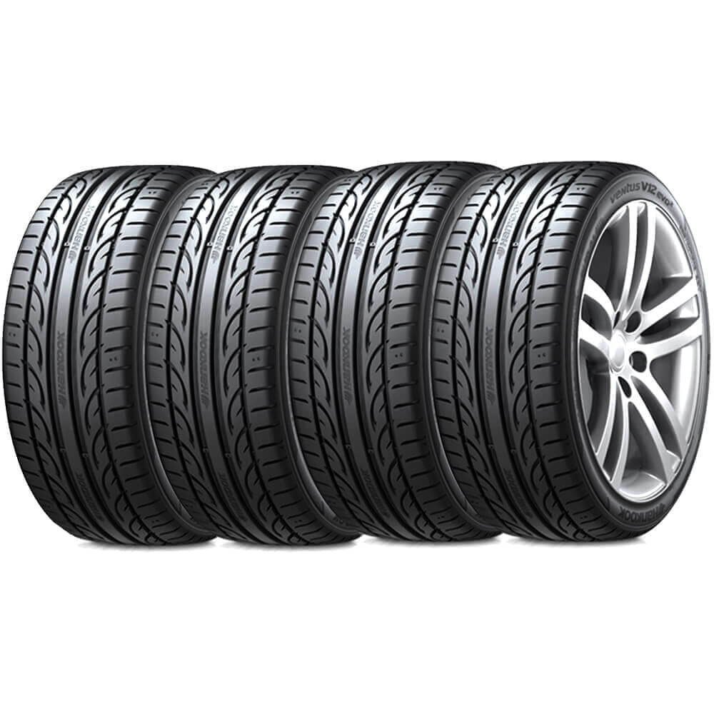 Etiqueta de eficiência energética do pneu Hankook Ventus V12 Evo 2 K120 mostrando índices de resistência, frenagem e ruído