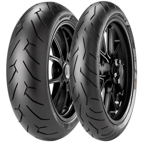 2 pneu Moto Pirelli 180/55r17 73w 120/70r17 58w Diablo Rosso 2