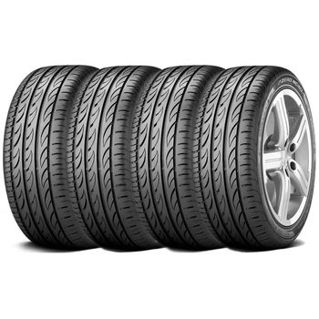 Kit de 4 pneus Pirelli Aro 19 235/40R19 96Y XL PZero Nero GT, mostrando detalhes do design e da banda de rodagem.