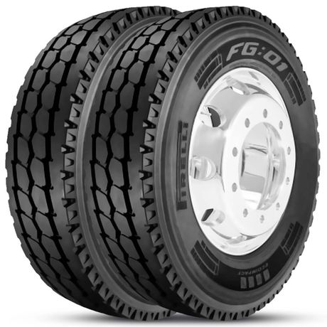 Kit 2 Pneu Pirelli Aro 22.5 275/80r22.5 149/146L M+S Plus FG01
