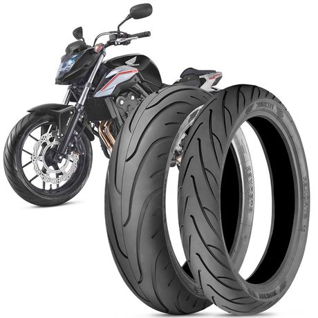 2 Pneu Moto Honda CB500F Technic 160/60-17 69v 120/70-17 58v Stroker