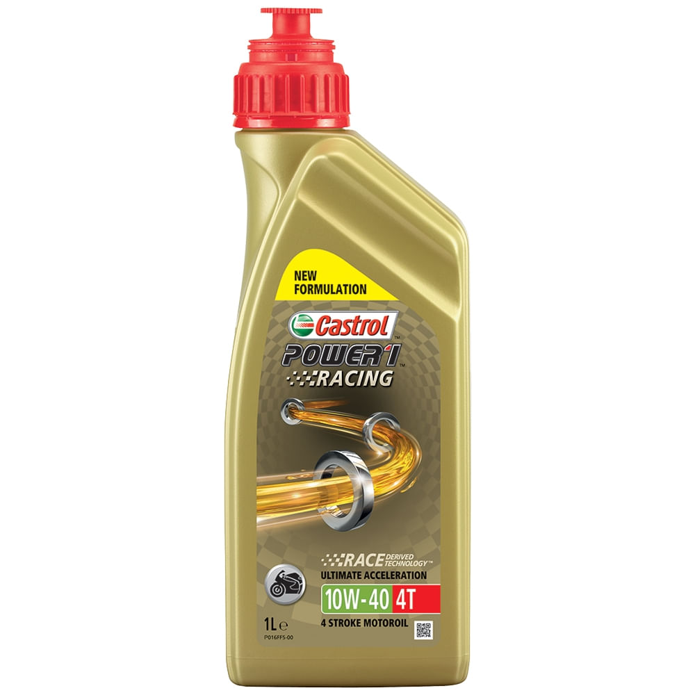 Óleo Sintético 10W40 Power 1 Racing 4T Castrol 4 Litros - Jaicar