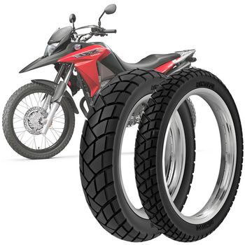 Pneu-para-moto-Honda-XRE-300-Rinaldi-120-80-18-e-90-90-21-ideal-para-desempenho-em-diferentes-terrenos-