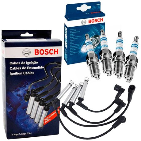 Kit Vela e Cabo Vela Ignição Prêmio 1.5 1.6 8v 92 a 94 Bosch