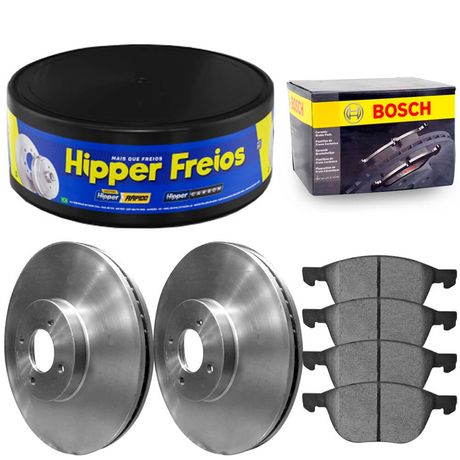 Kit Pastilha Cerâmica Disco Ecosport 2012 a 2017 Dianteiro Ventilado Teves Bosch