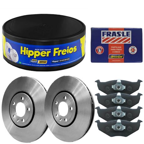 Kit Pastilha Disco Freio Bora 2007 a 2011 Dianteiro Ventilado Teves Frasle