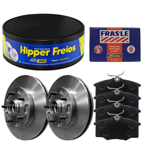 Kit Pastilha Disco Freio S10 4x2 97 a 2011 Dianteira Ventilado Varga Frasle