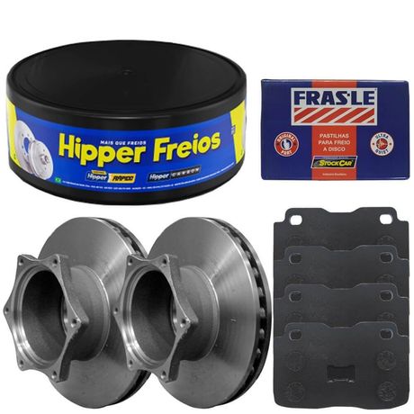 Kit Pastilha Disco Freio F4000 96 a 98 Traseira Ventilado Varga Frasle