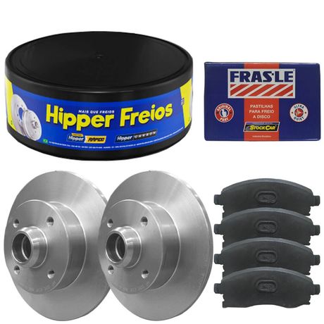 Kit Pastilha Disco Citroen C4 Pallas 2.0 2008 a 2013 Traseiro Sólido Bosch Frasle