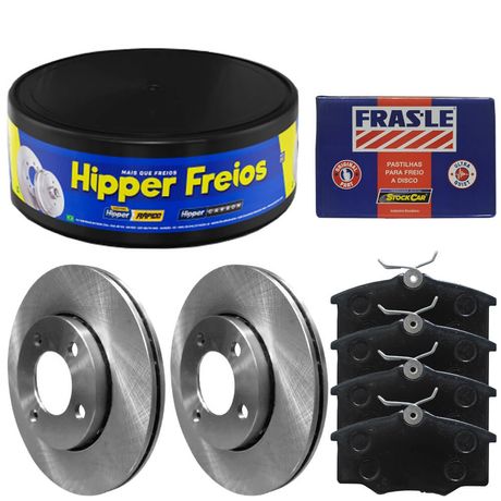 Kit Pastilha Disco Freio Xsara 2001 a 2003 Dianteiro Ventilado Frasle
