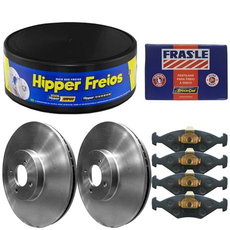 Kit Pastilha Disco Honda Fit 1.5 16v 2009 a 2014 Dianteiro Teves Frasle